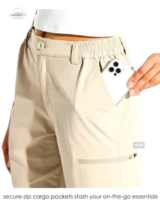 Women's 10 Hiking Cargo Shorts Stretch Quick Dry UPF50 Outdoor
